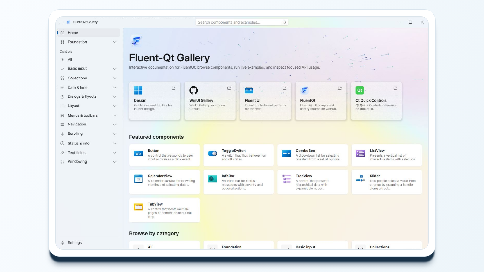 C++ Web Gallery preview before loading